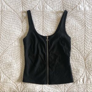 5/$35🍑 DYNAMITE Black Zip Up Tank